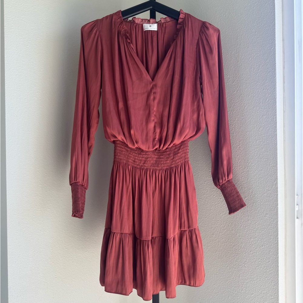 Elegant Rust Dress